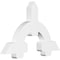 Ekena Millwork Ericson Architectural Grade PVC Gable Bracket, 48"W x 30"H x 4"D x 6"F, 15/12 Pitch GBP048X30X0406ERI00 - alternate 1